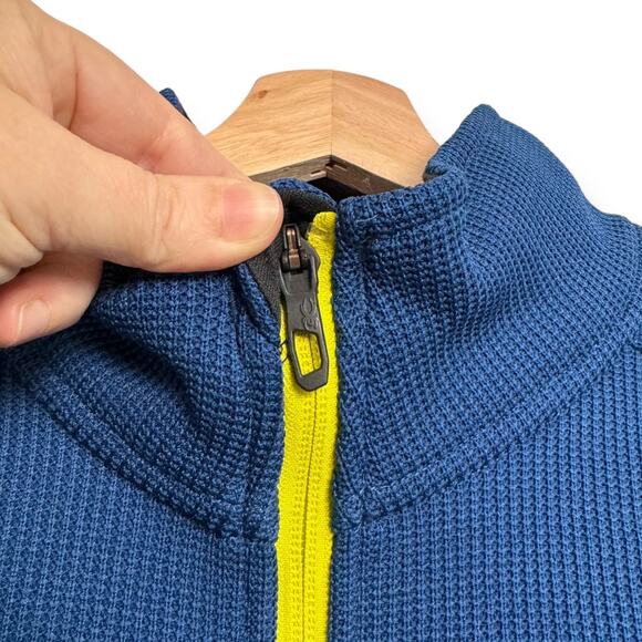 Spyder Electric Blue Outbound Half Half Zip Fleece Lined Pullover Men's Size L - Picture 7 of 13